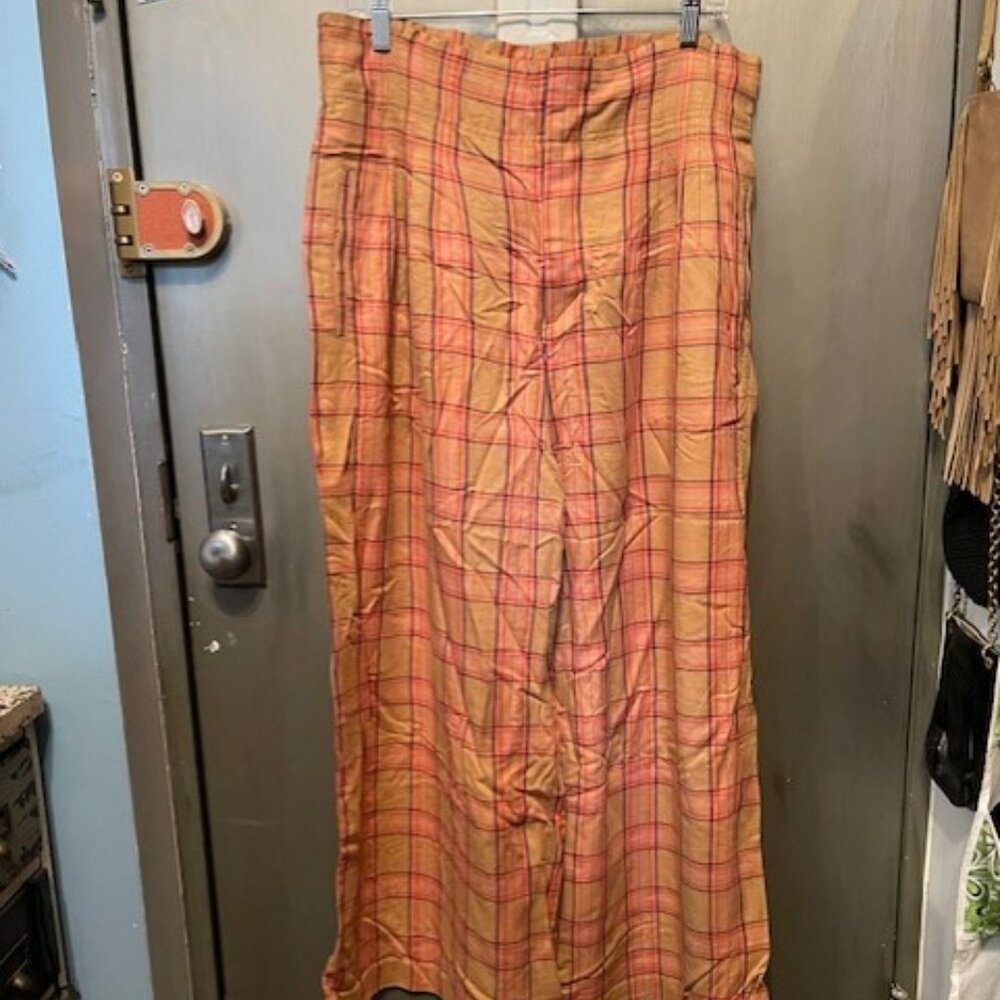 Maeve Albane Retro Plaid Wide Leg Pants - Picture 6 of 16